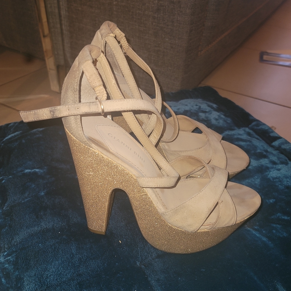 Gianni Bini glitter heels